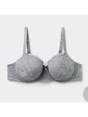 Tezenis Lace Underwire Bra in Light Gray size 36D